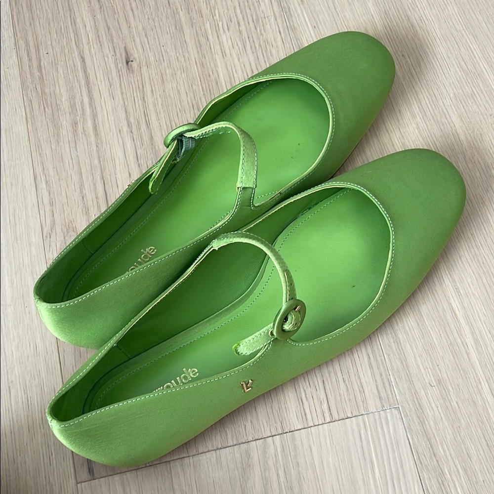 Larroude Blair Green Women's Mary Jane Shoes